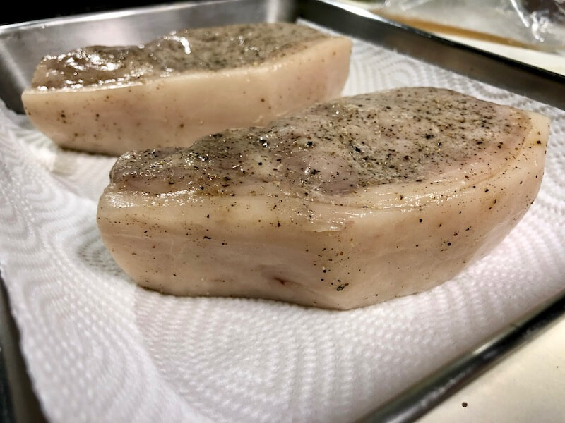 低温調理で豚ロースステーキの作り方20