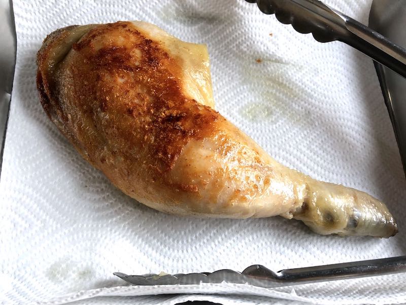 低温調理鶏もも肉のコンフィの作り方11