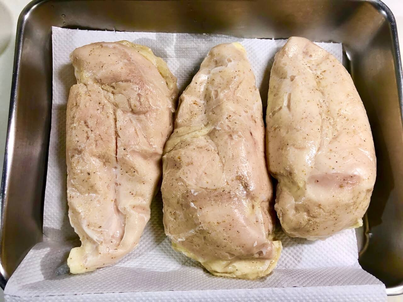 低温調理で鶏胸肉のステーキの作り方10