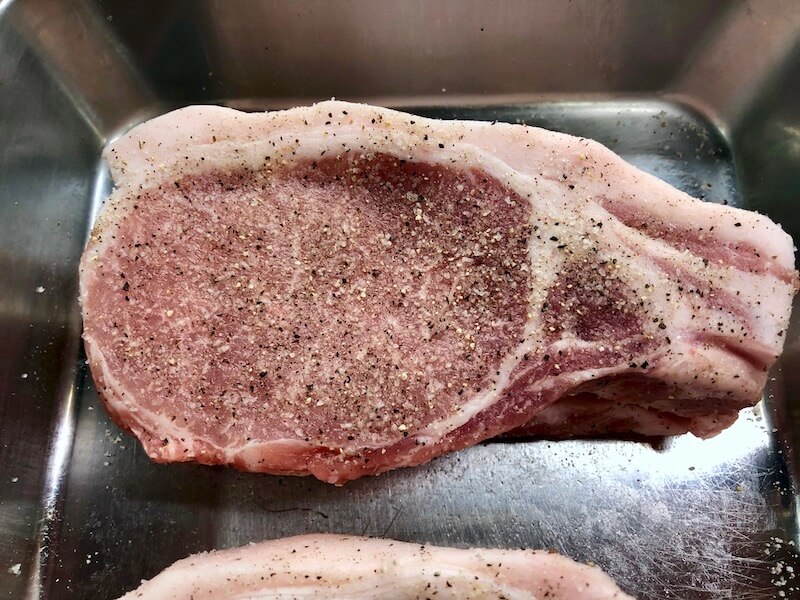 低温調理で豚ロースステーキの作り方7