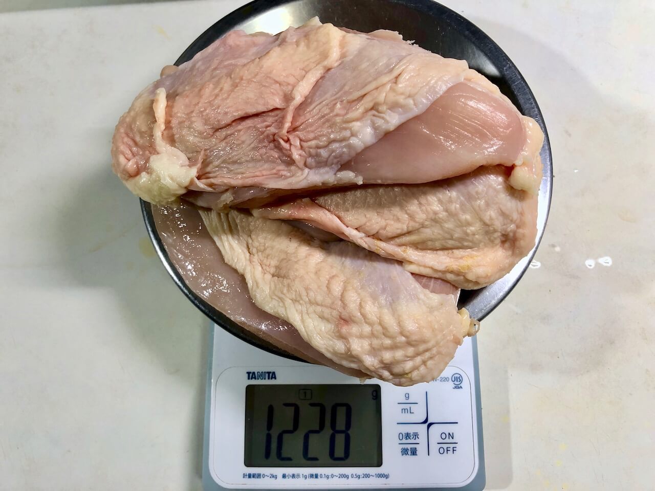 低温調理で鶏胸肉のステーキの作り方3