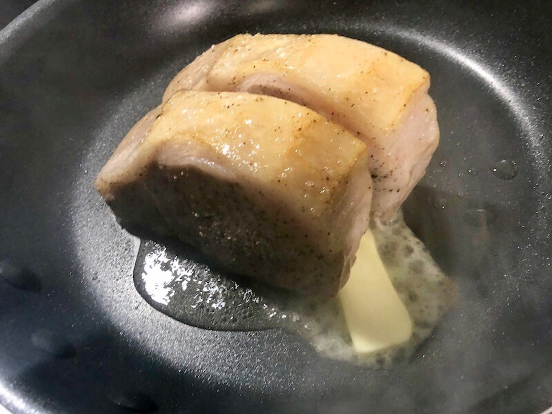 低温調理で豚ロースステーキの作り方24