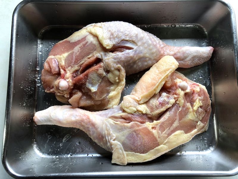 低温調理鶏もも肉のコンフィ次の日