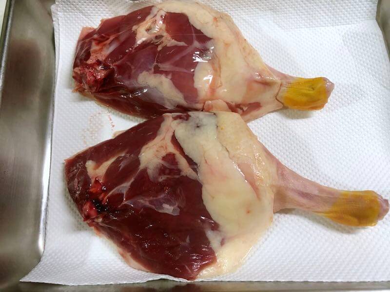 低温調理鴨もも肉のコンフィ2