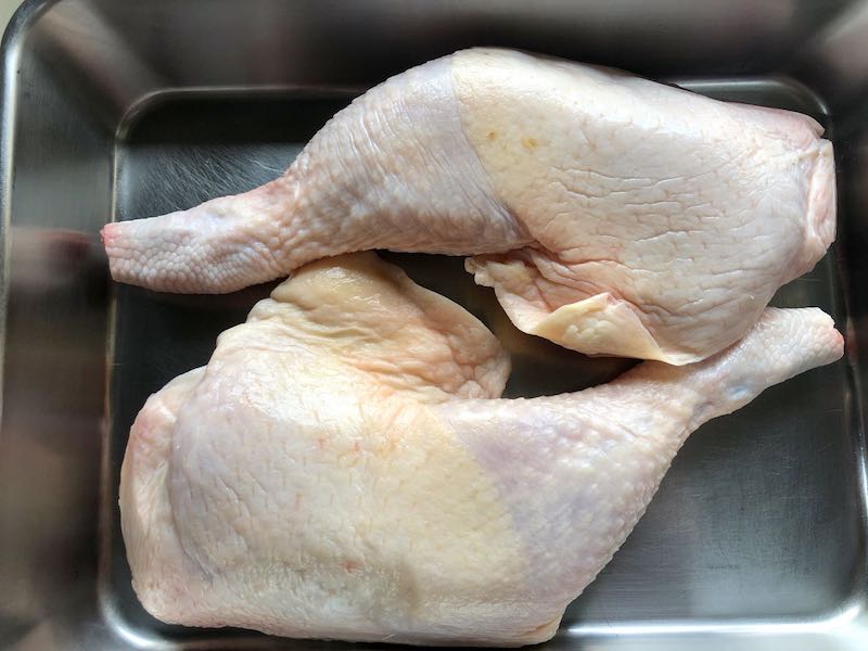 低温調理鶏もも肉のコンフィ知床鶏
