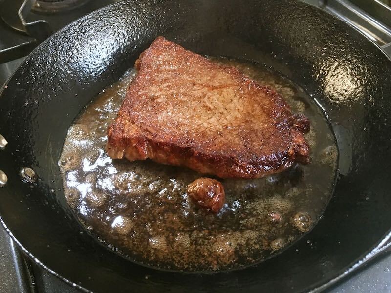 薄い牛肉のステーキの焼き方9