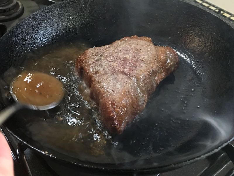 厚い牛肉あステーキの焼き方7