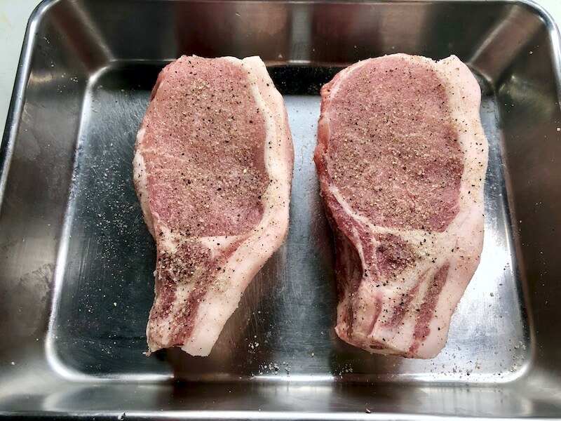 低温調理で豚ロースステーキの作り方6