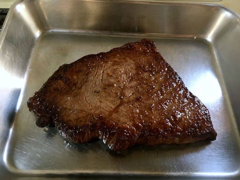 薄い牛肉のステーキの焼き方11