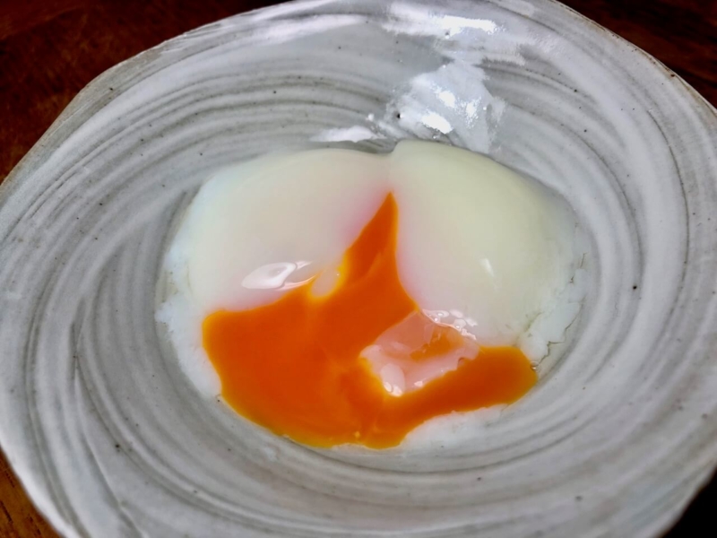 63℃で30分低温調理した卵2