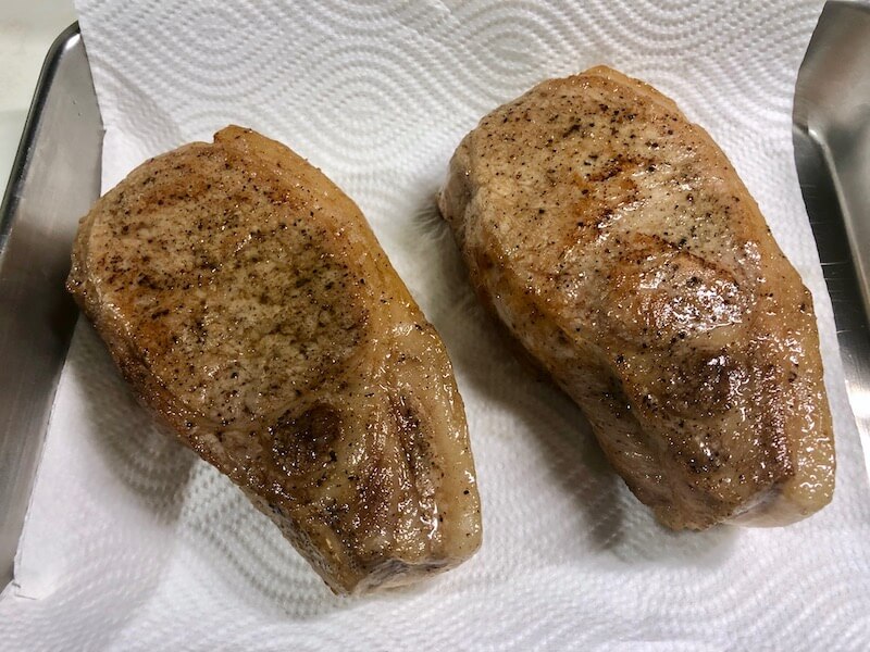 低温調理で豚ロースステーキの作り方27