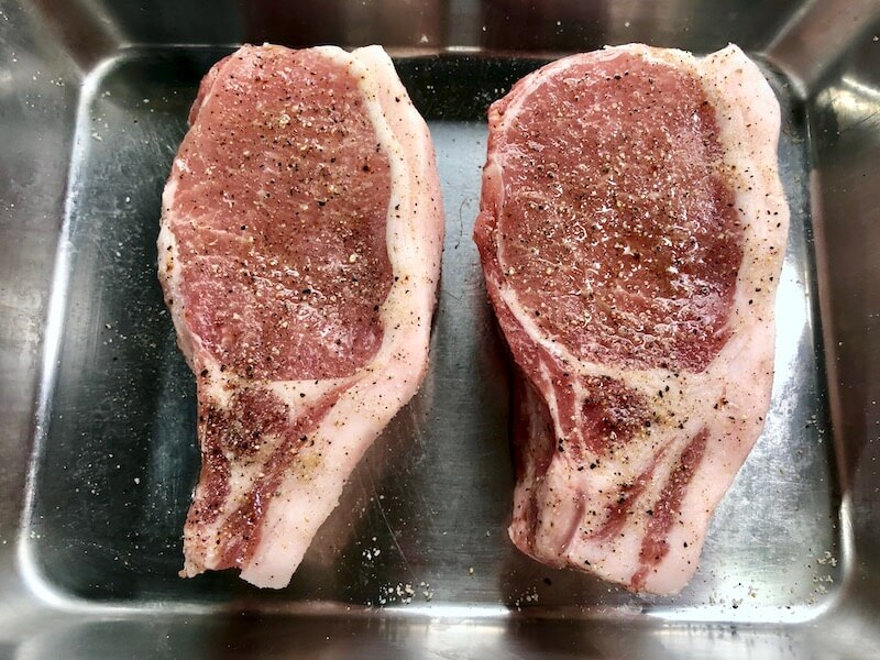 低温調理で豚ロースステーキの作り方9