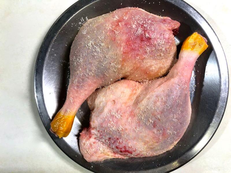 低温調理鴨もも肉のコンフィ13
