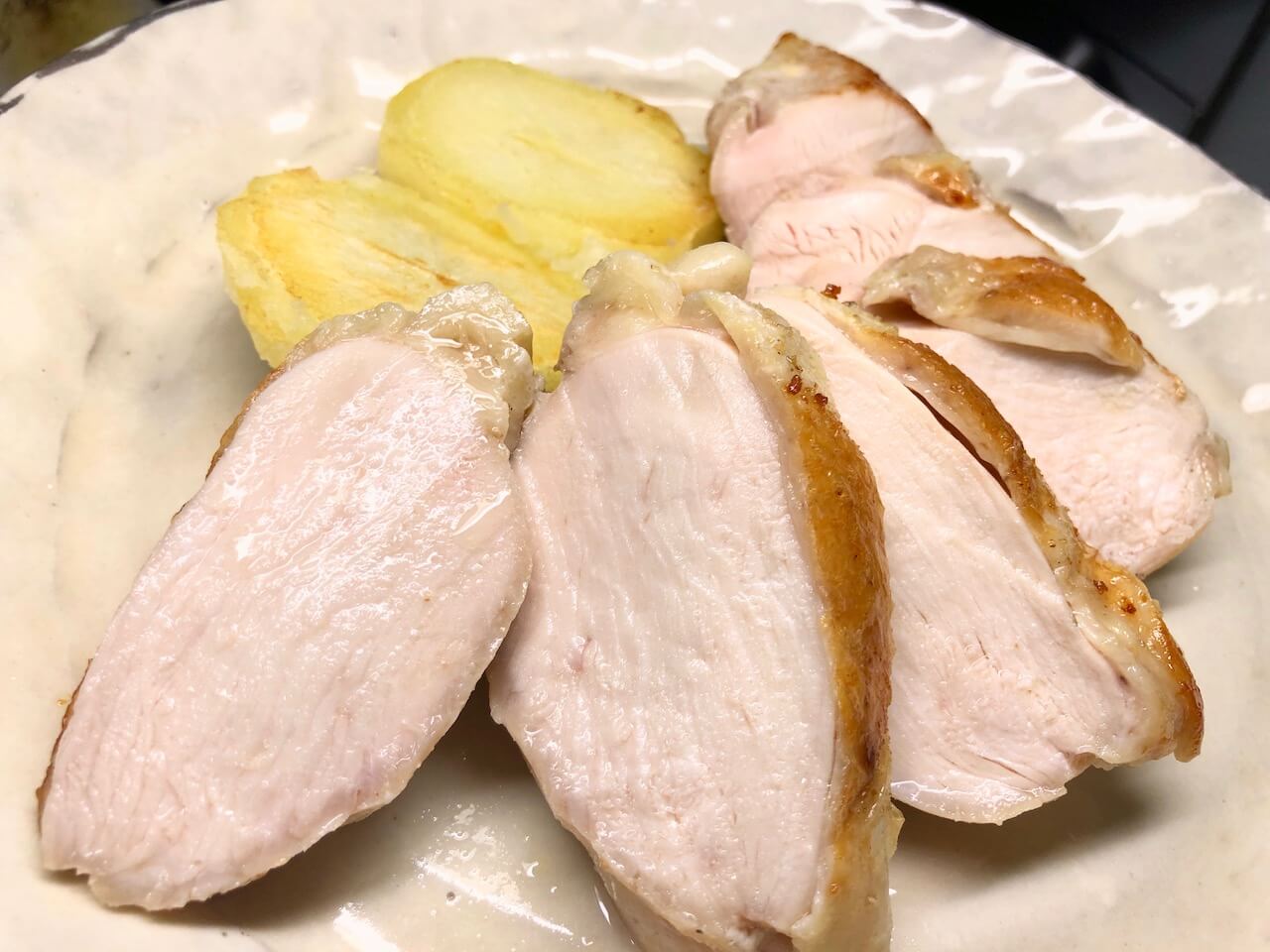低温調理で鶏胸肉のステーキの作り方17