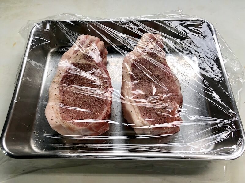 低温調理で豚ロースステーキの作り方8