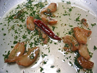 aglio, olio e peperoncino４