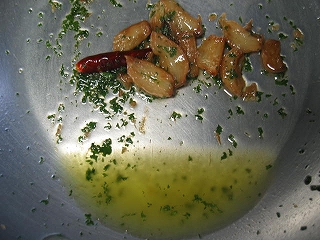 aglio, olio e peperoncino５